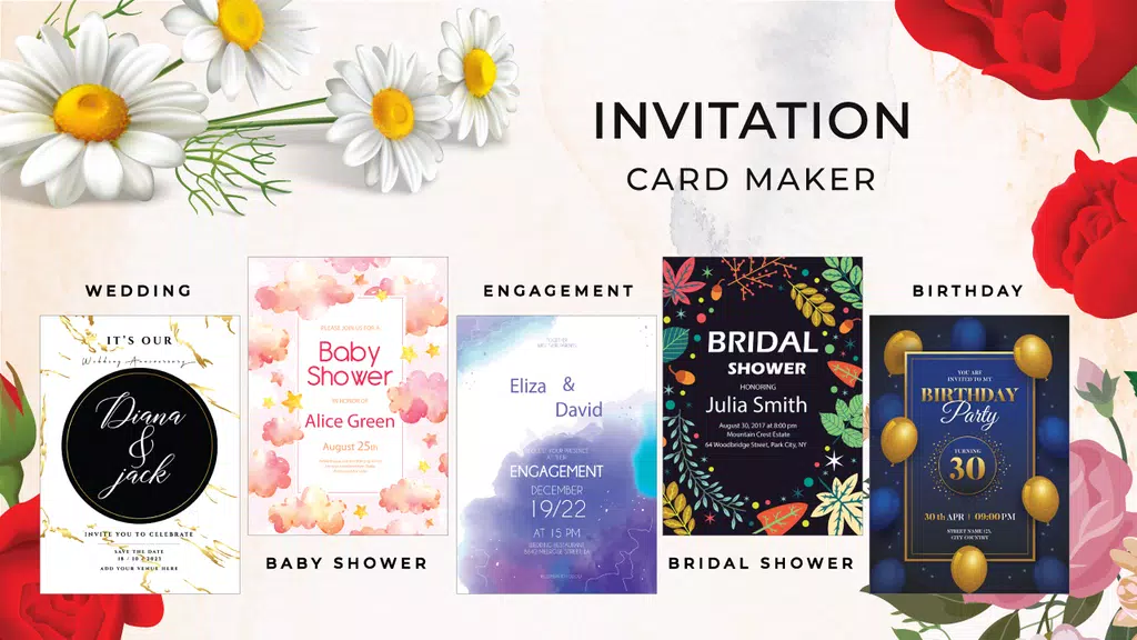 Invitation Card Maker & Ecards应用截图第1张