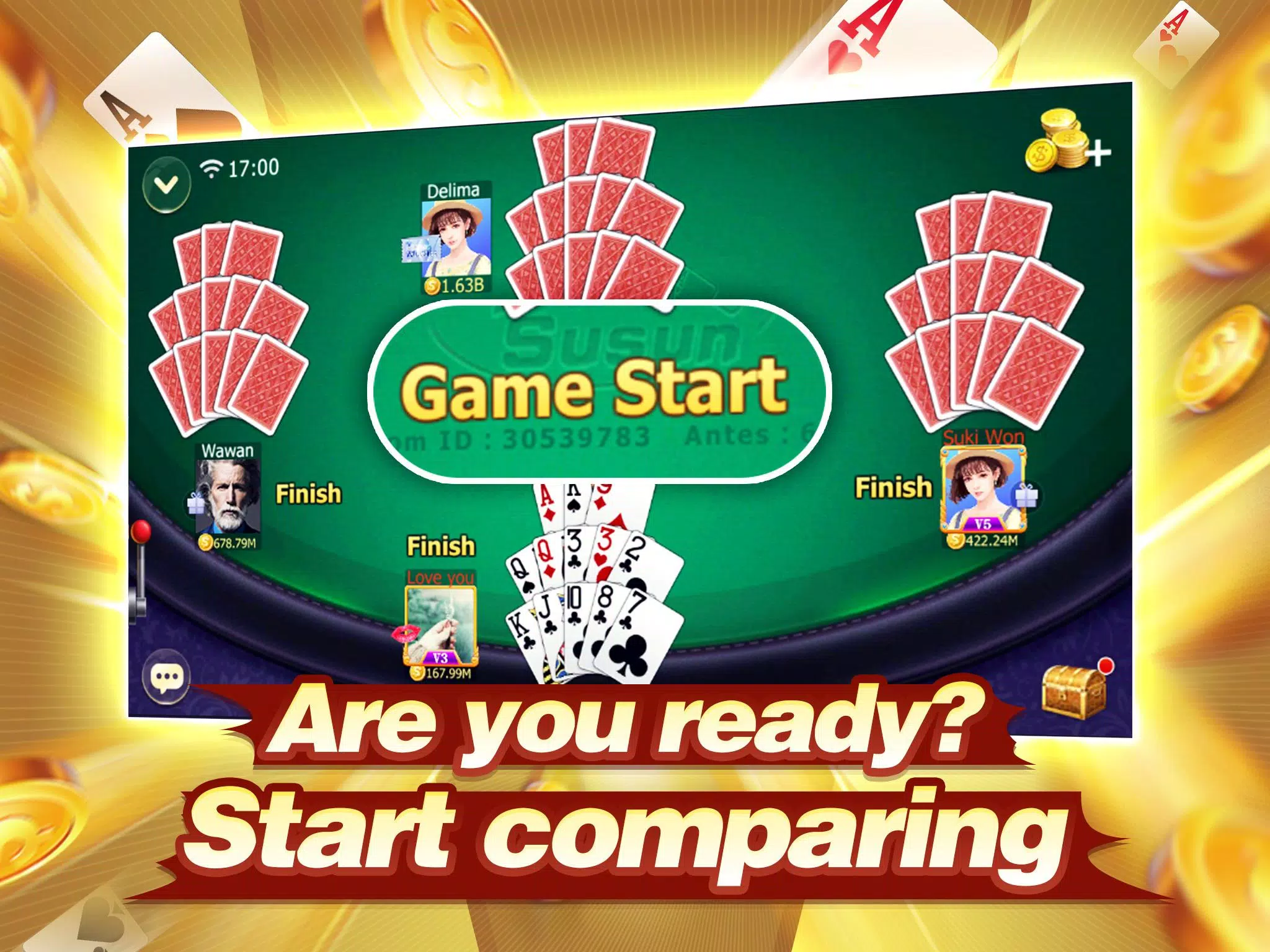 Capsa susun (Capsun) - Chinese Poker Screenshot 1