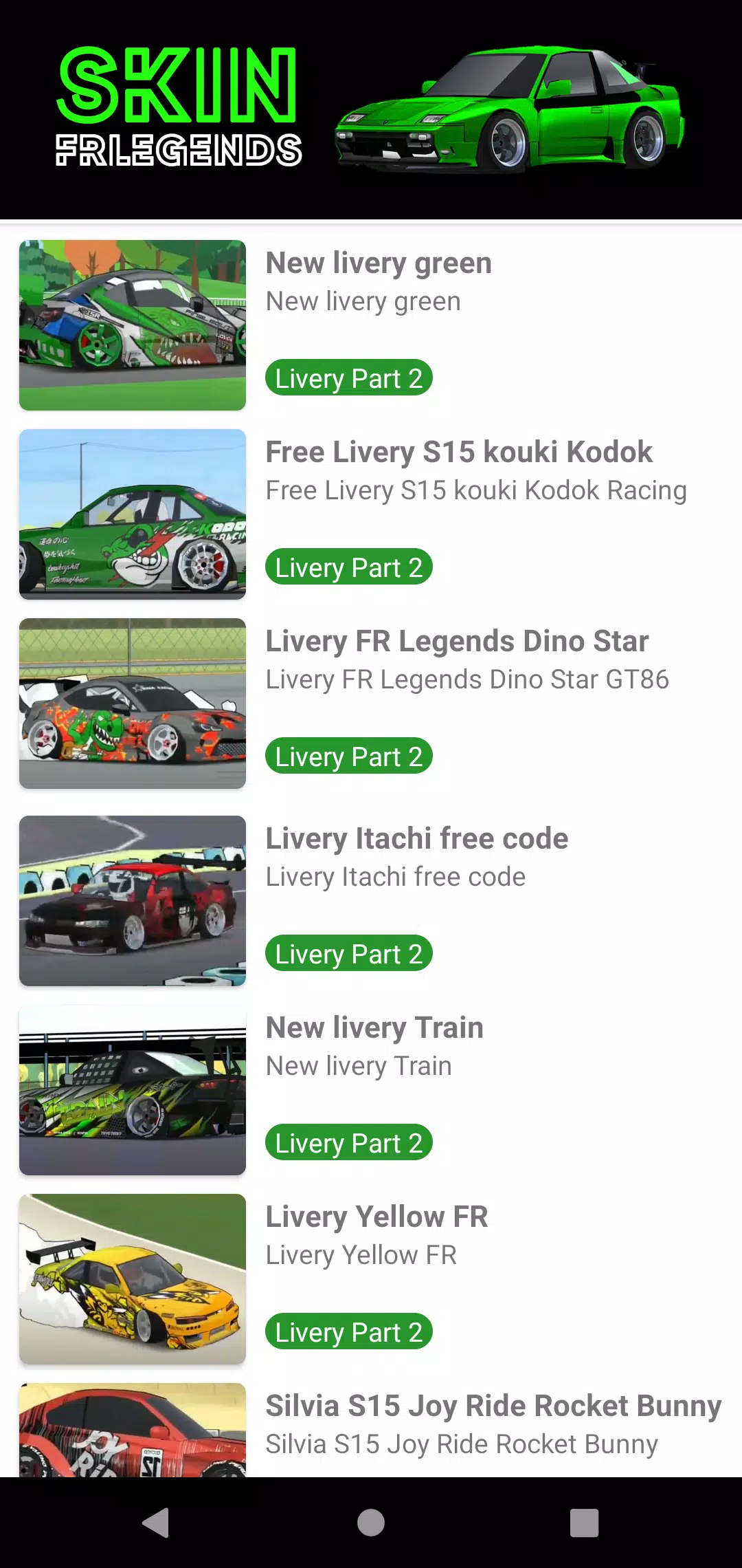 Skin FRLegends Livery Mod應用截圖第2張