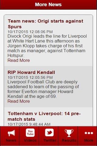Liverpool Football News Screenshot 2