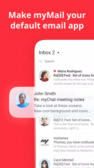 myMail: for Outlook & Yahoo ภาพหน้าจอ 1