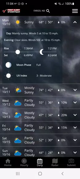 Schermata VNL Weather 2