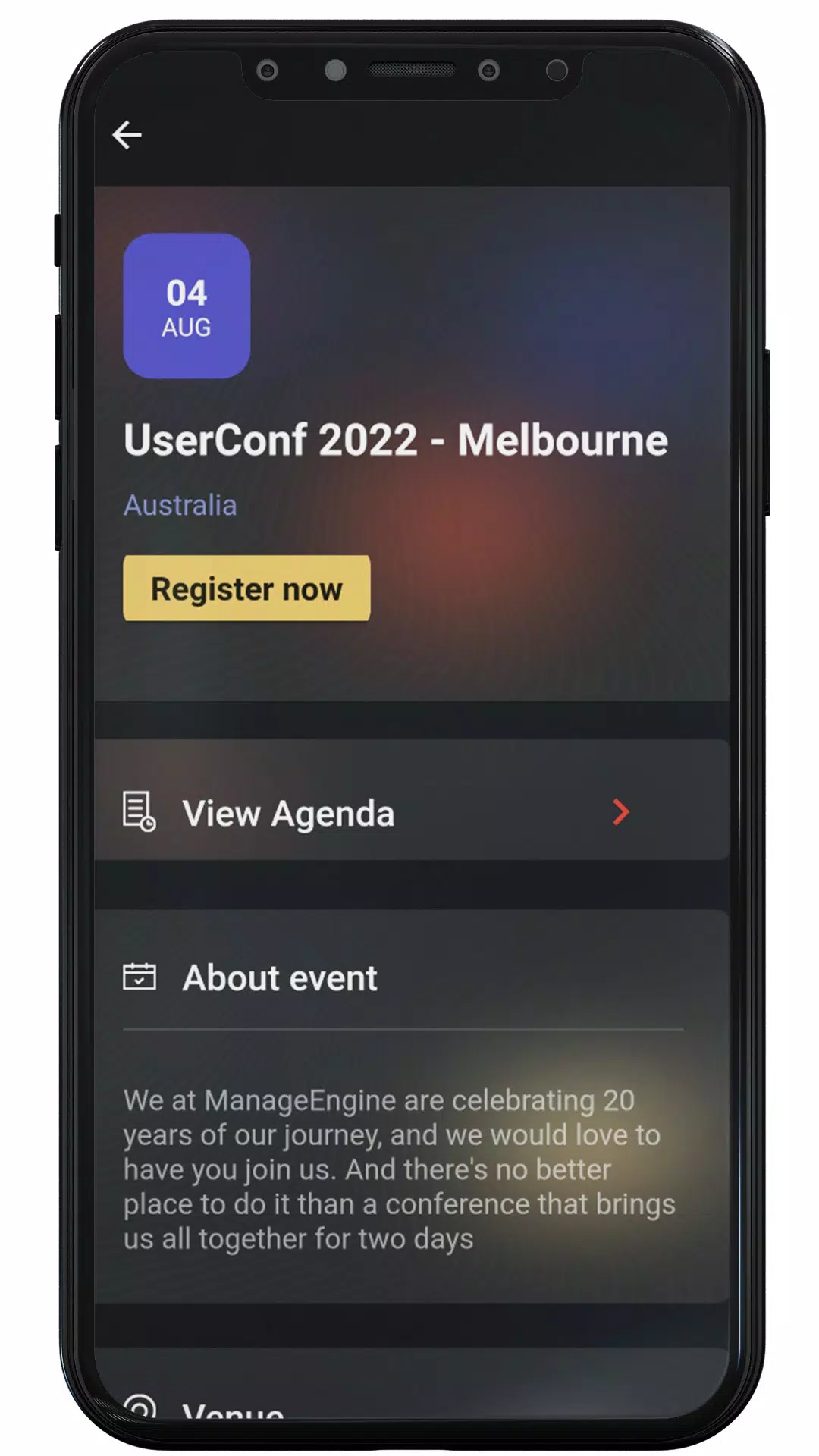 ManageEngine Events Capture d’écran 4