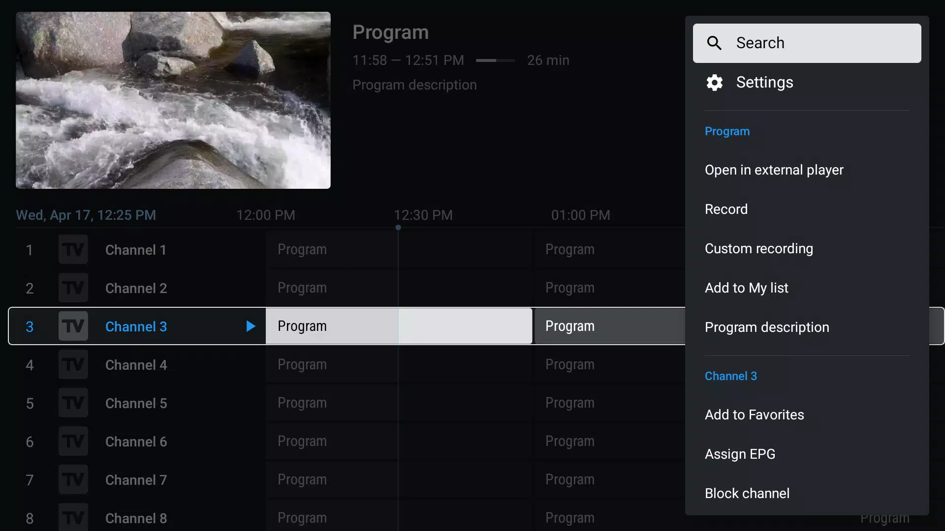 TiviMate IPTV Player Screenshot 2