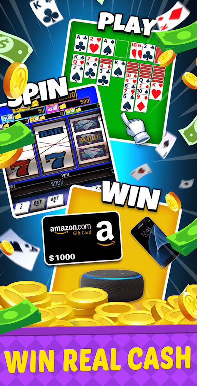 Big Run Solitaire - Win Cash Screenshot 1