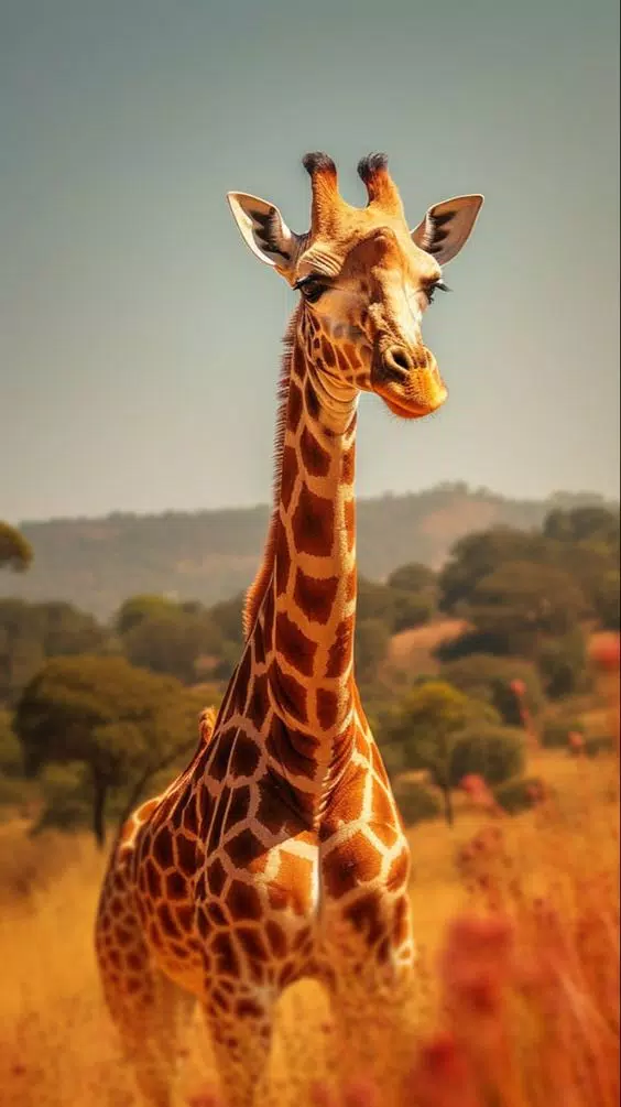 Giraffe Wallpaper HD Schermafbeelding 1