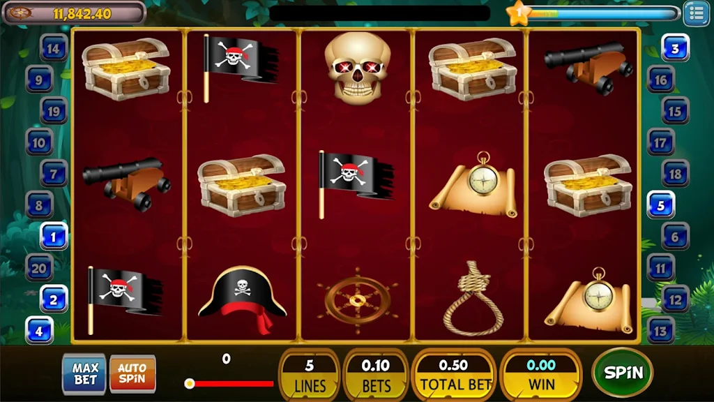 Pirates Slot Machine Treasure Spins स्क्रीनशॉट 2
