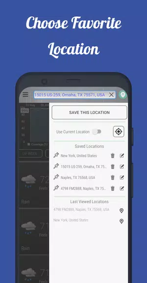 Dark Sky Tech Weather App Скриншот 3