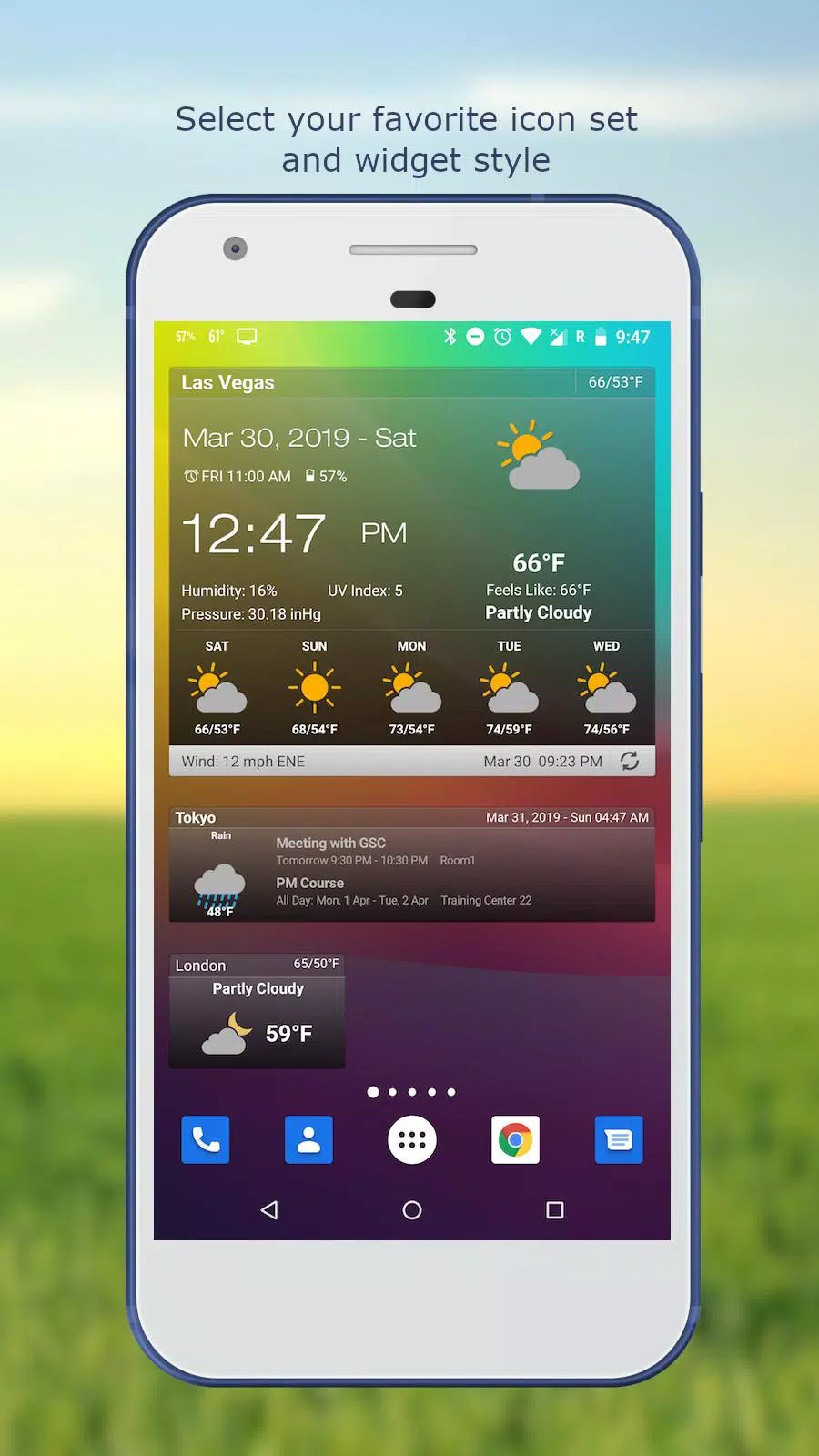 Weather & Clock Widget スクリーンショット 2
