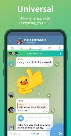 iMe: AI Messenger for Telegram ภาพหน้าจอ 1