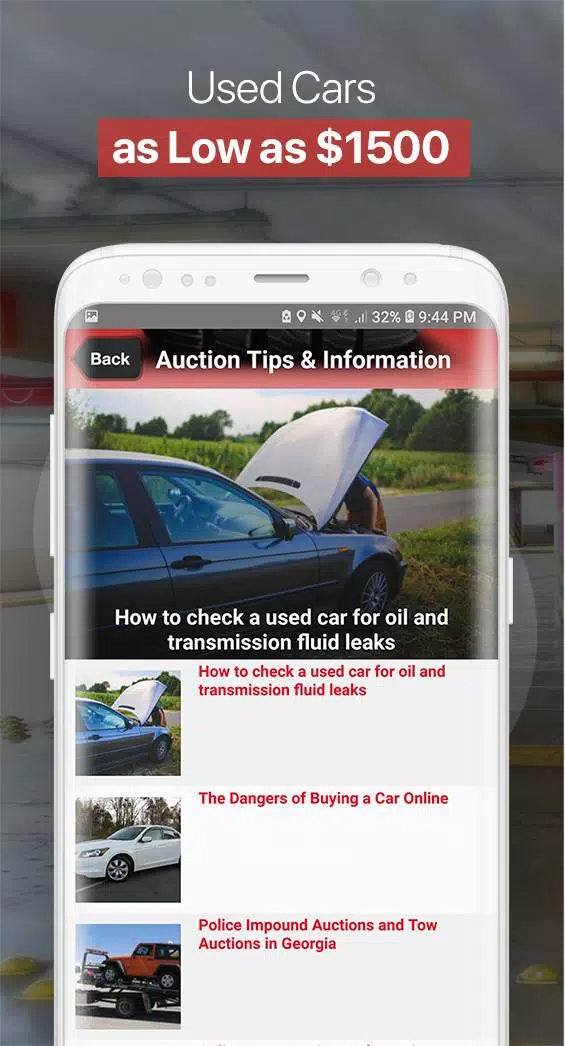 Schermata Public Car Auctions Directory 3