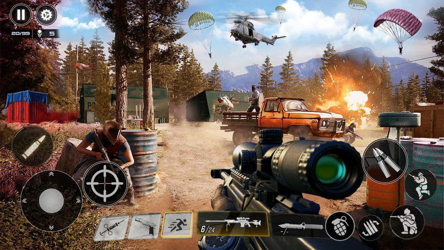 Battle Shooting FPS Gun Games Captura de tela 2