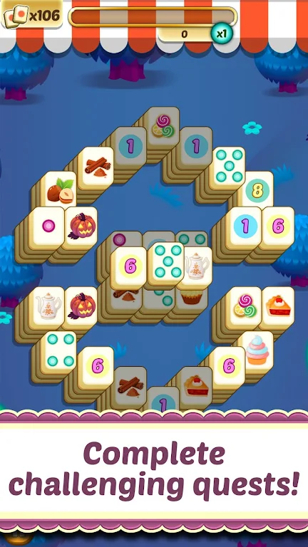 Mahjong Solitaire Cupcake Bake Schermafbeelding 2