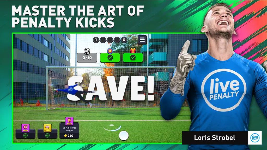 Soccer Penalty: Live Goalie Schermafbeelding 2