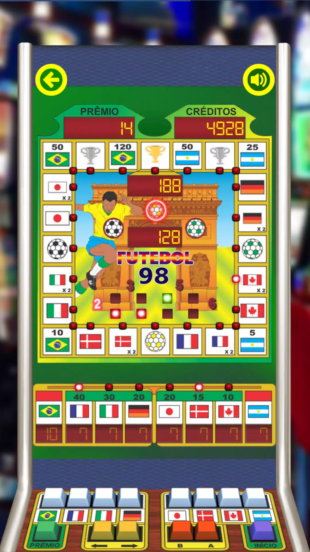 Football 98 Slot Machine Скриншот 4