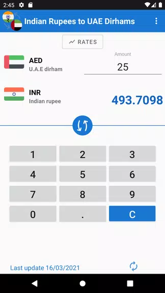 Indian Rupee to UAE Dirham Screenshot 1