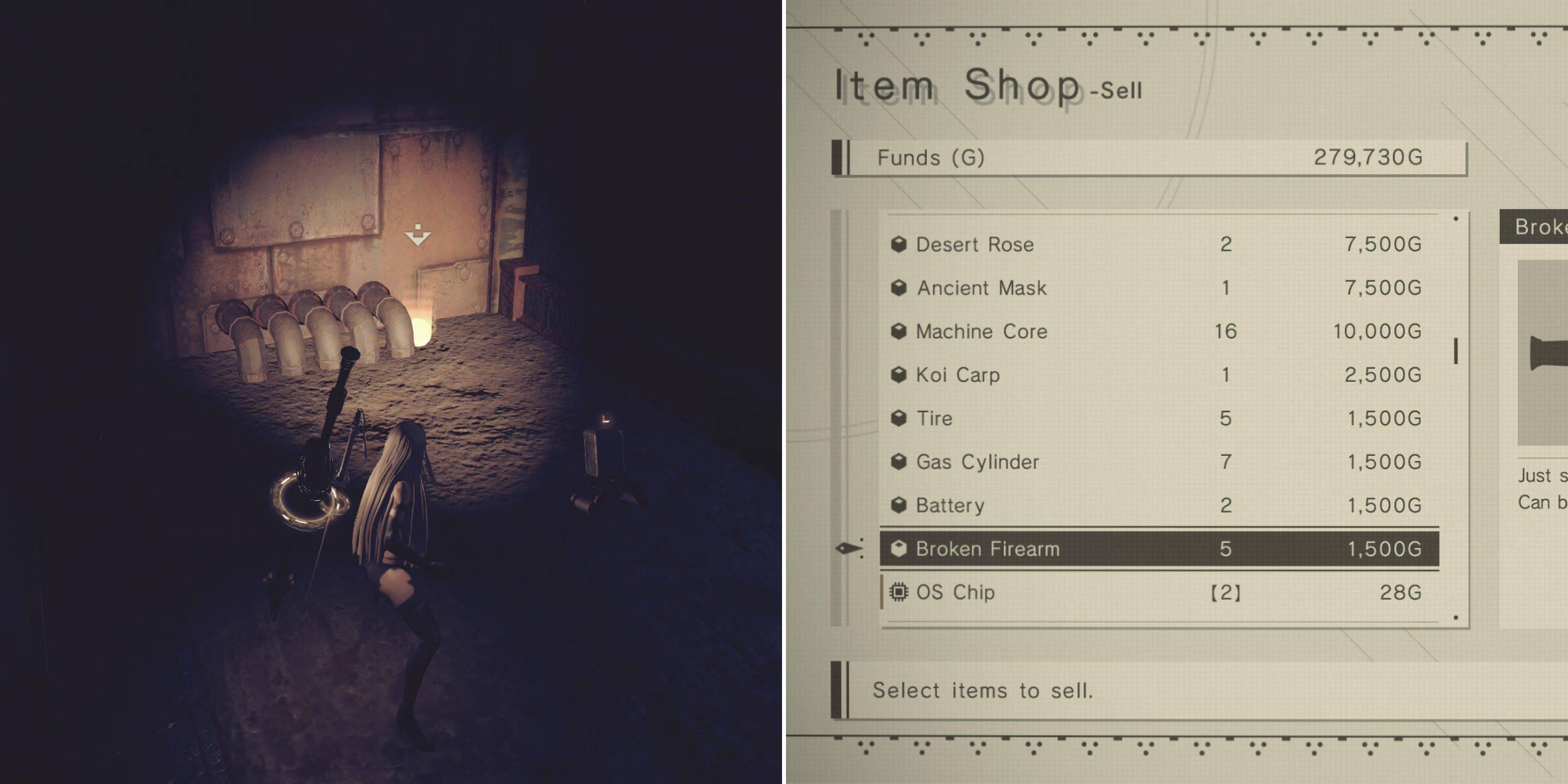 NIER：自動機 - 您應該出售哪些物品