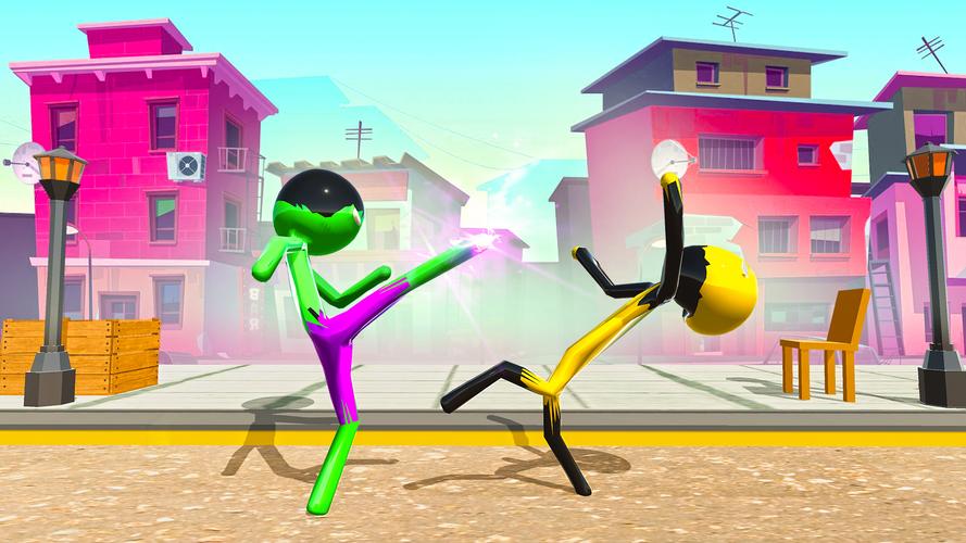 Stickman Ninja Fight: Ropehero Captura de pantalla 1