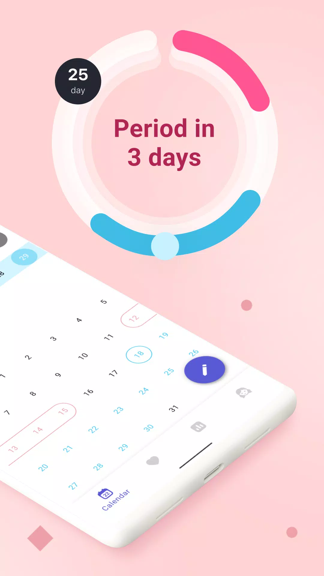 Clover - Calendário Menstrual Captura de tela 2