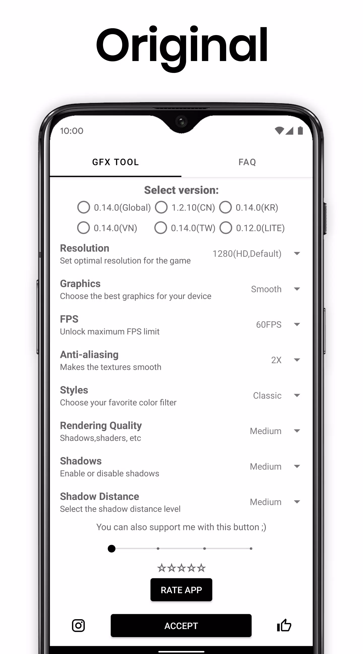 GFX Tool: Launcher & Optimizer Capture d’écran 1