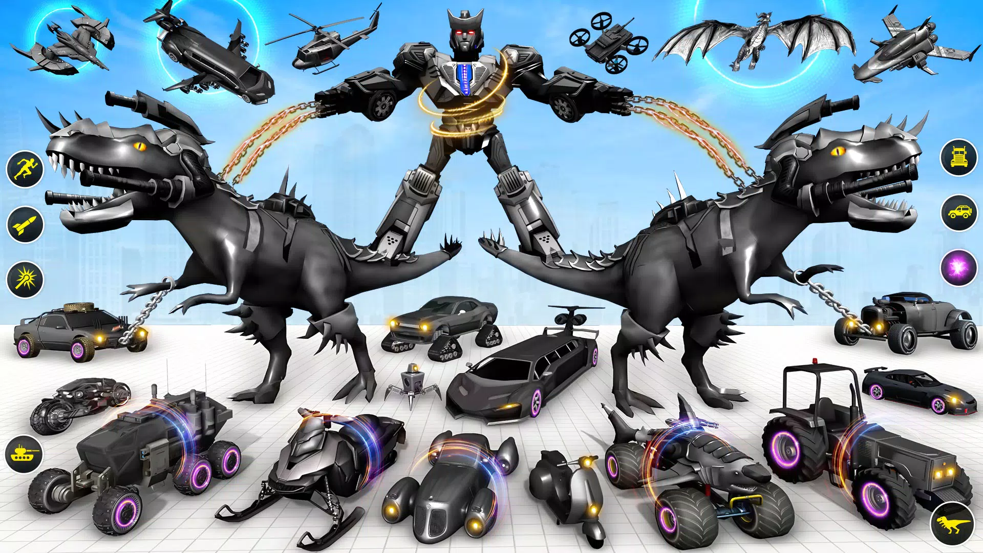 Dino Robot Car Transform Game स्क्रीनशॉट 2