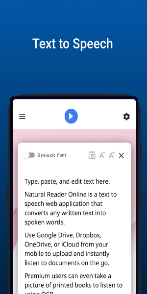 NaturalReader - Text to Speech Captura de pantalla 1