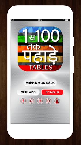 Multiplication Math Tables Screenshot 1