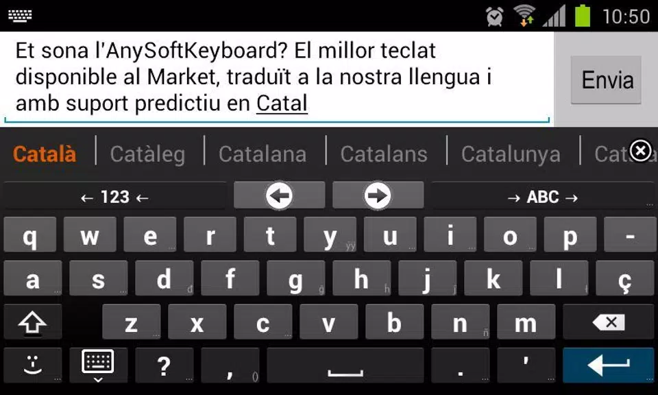 Catalan for AnySoftKeyboard Tangkapan skrin 2