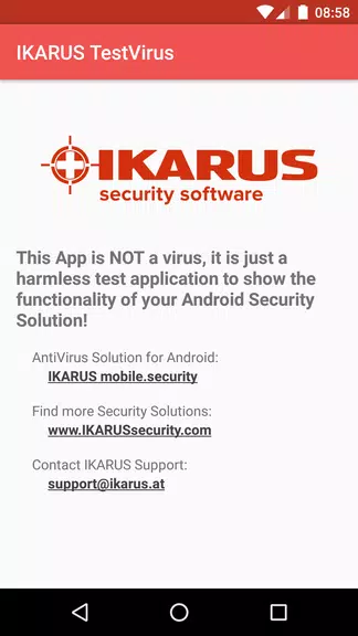 IKARUS TestVirus 스크린샷 1