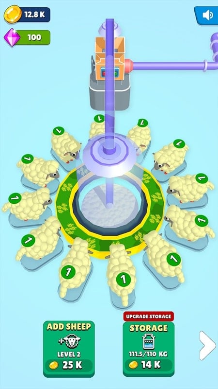 Idle Sheep Factory Скриншот 1