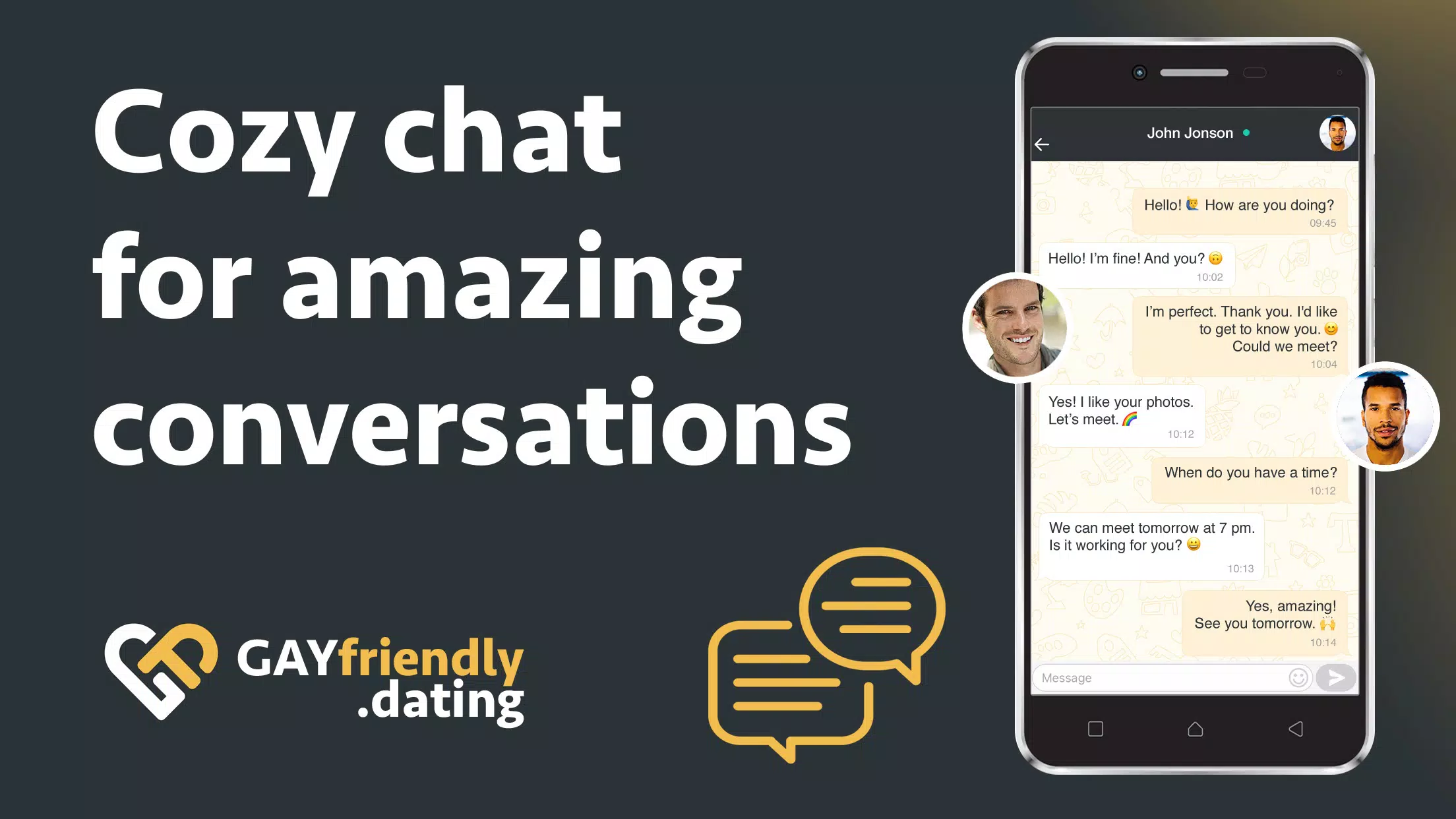Gay guys chat & dating app應用截圖第3張