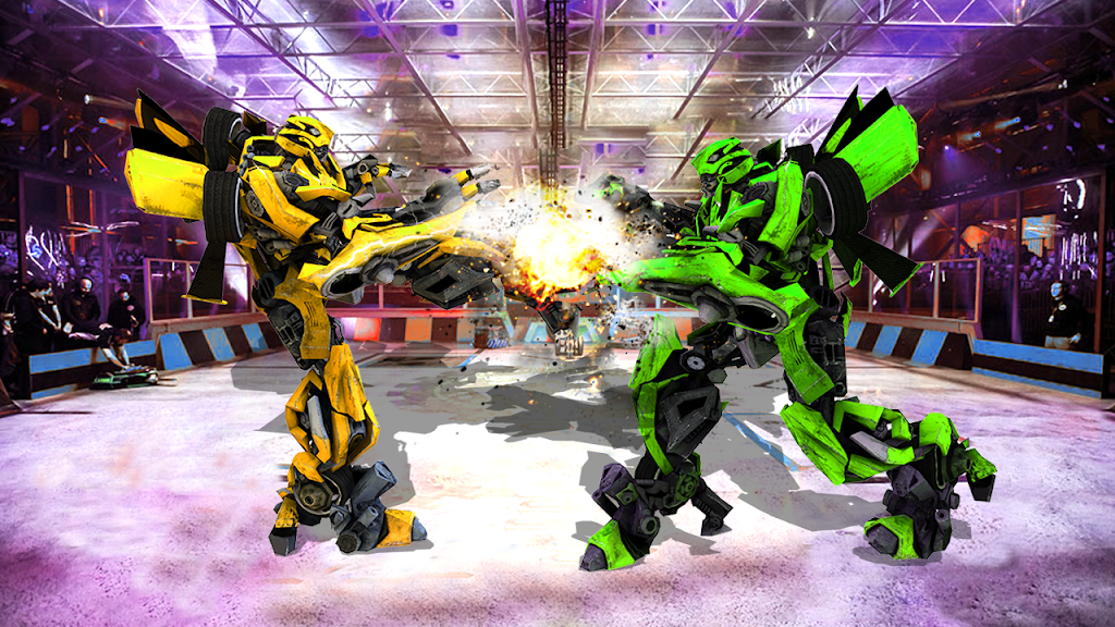 Futuristic Robot City Fighting 3D Game Capture d’écran 1