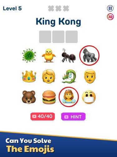 Emoji Quiz ဖန်သားပြင်ဓာတ်ပုံ 4
