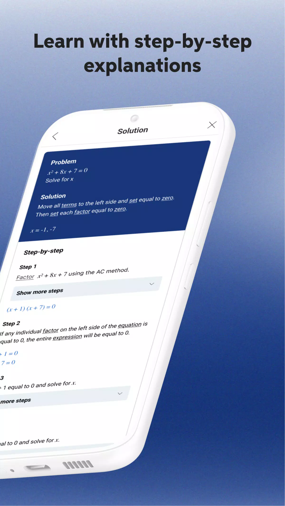 Mathway Screenshot 2