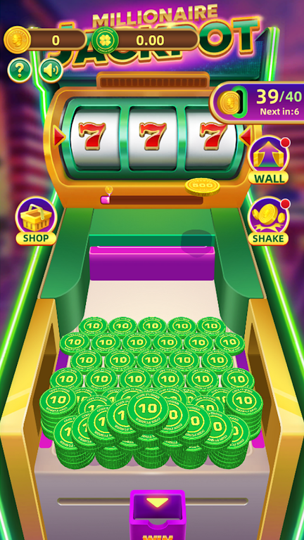 Jackpot Lucky Pusher ဖန်သားပြင်ဓာတ်ပုံ 1