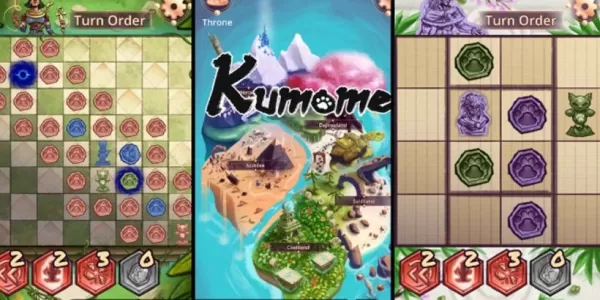 Kumome Hits iOS: Blending cards at board game