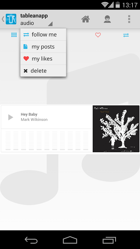 Tablean: Tumblr Client Lite Screenshot 1