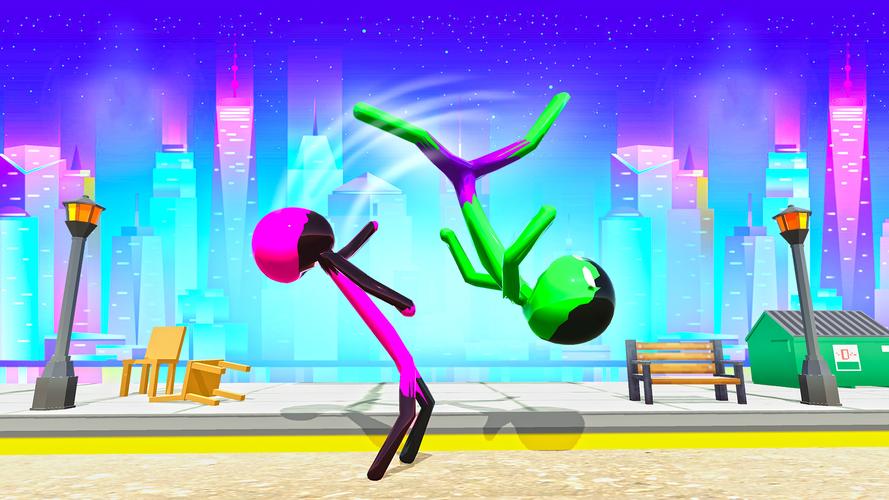 Stickman Ninja Fight: Ropehero Captura de pantalla 2