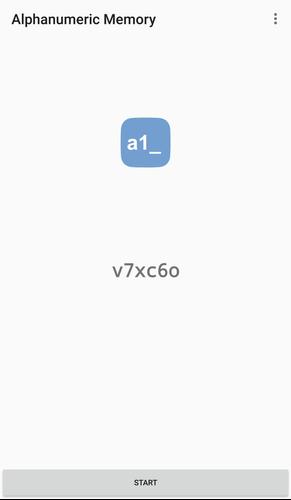 Alphanumeric Memory স্ক্রিনশট 1