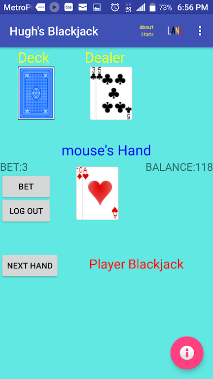 Hugh’s Blackjack Screenshot 4
