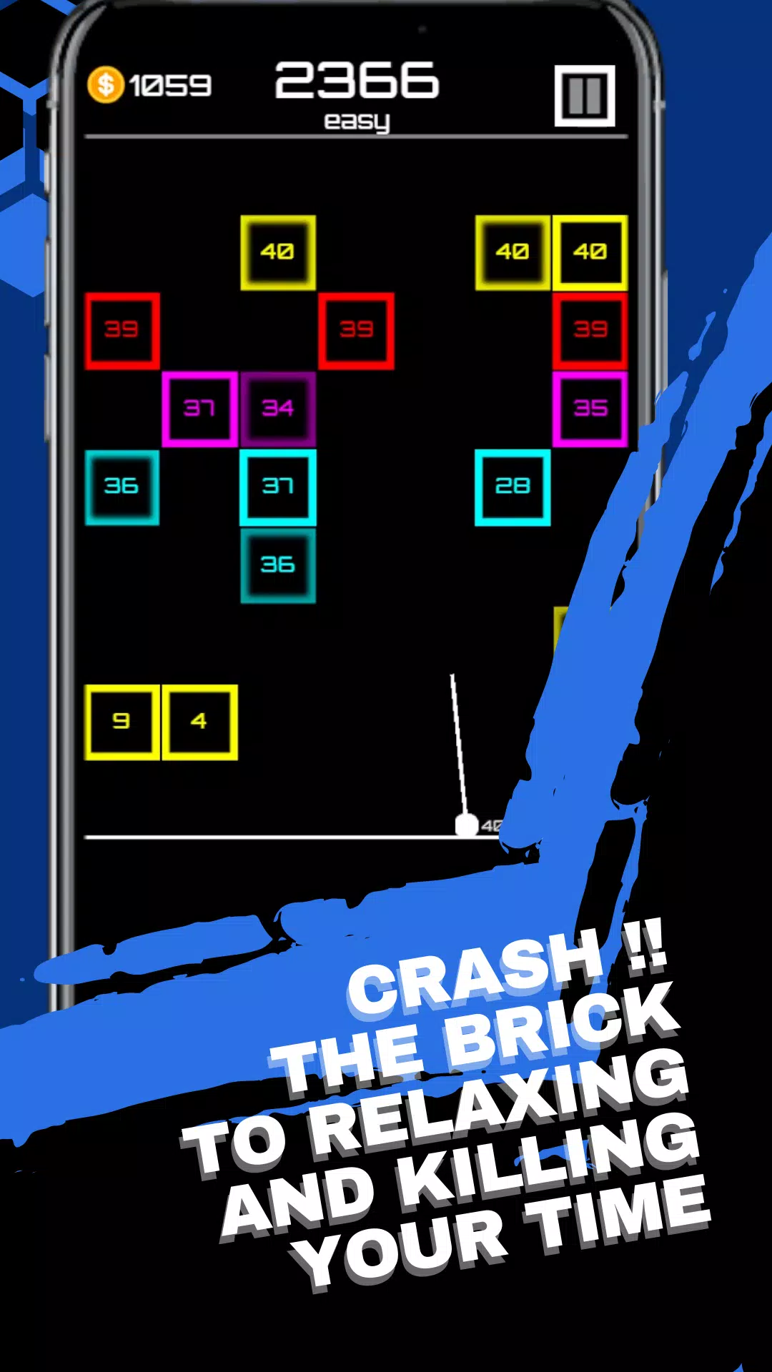 Brick Breaker Crash स्क्रीनशॉट 1