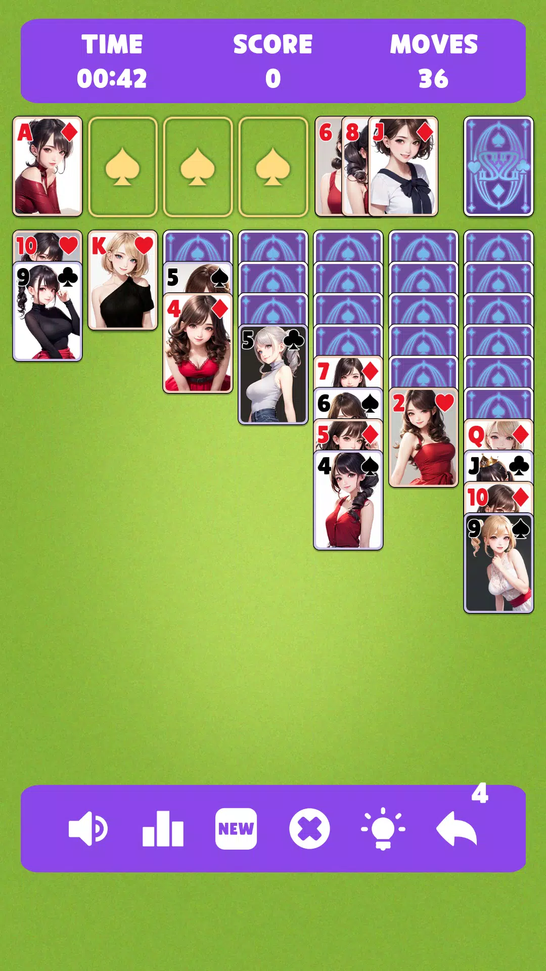 Sexy solitaire girls: ani card 스크린샷 4