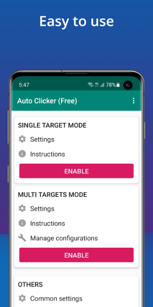 Auto Clicker - Automatic tap Captura de tela 1