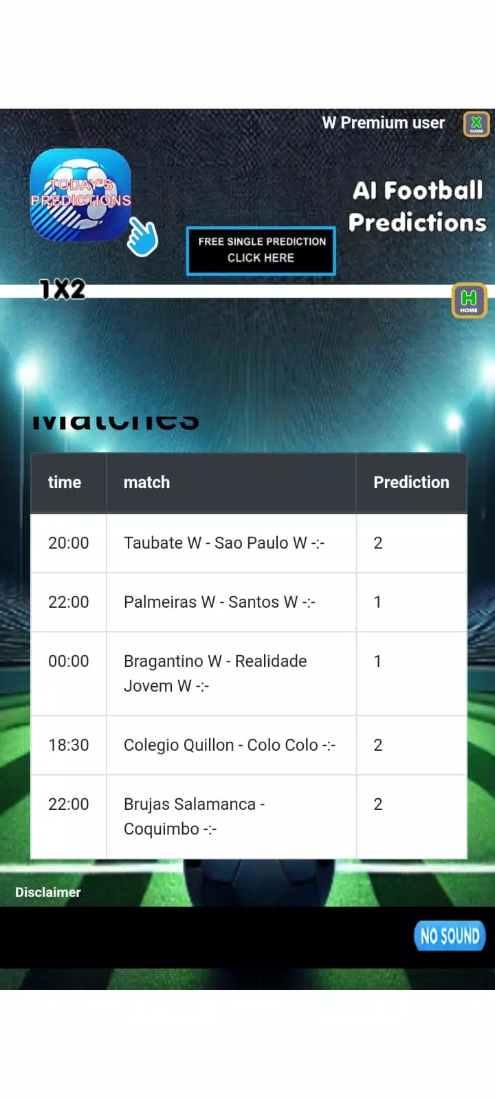 Ai football predictions Tangkapan skrin 4