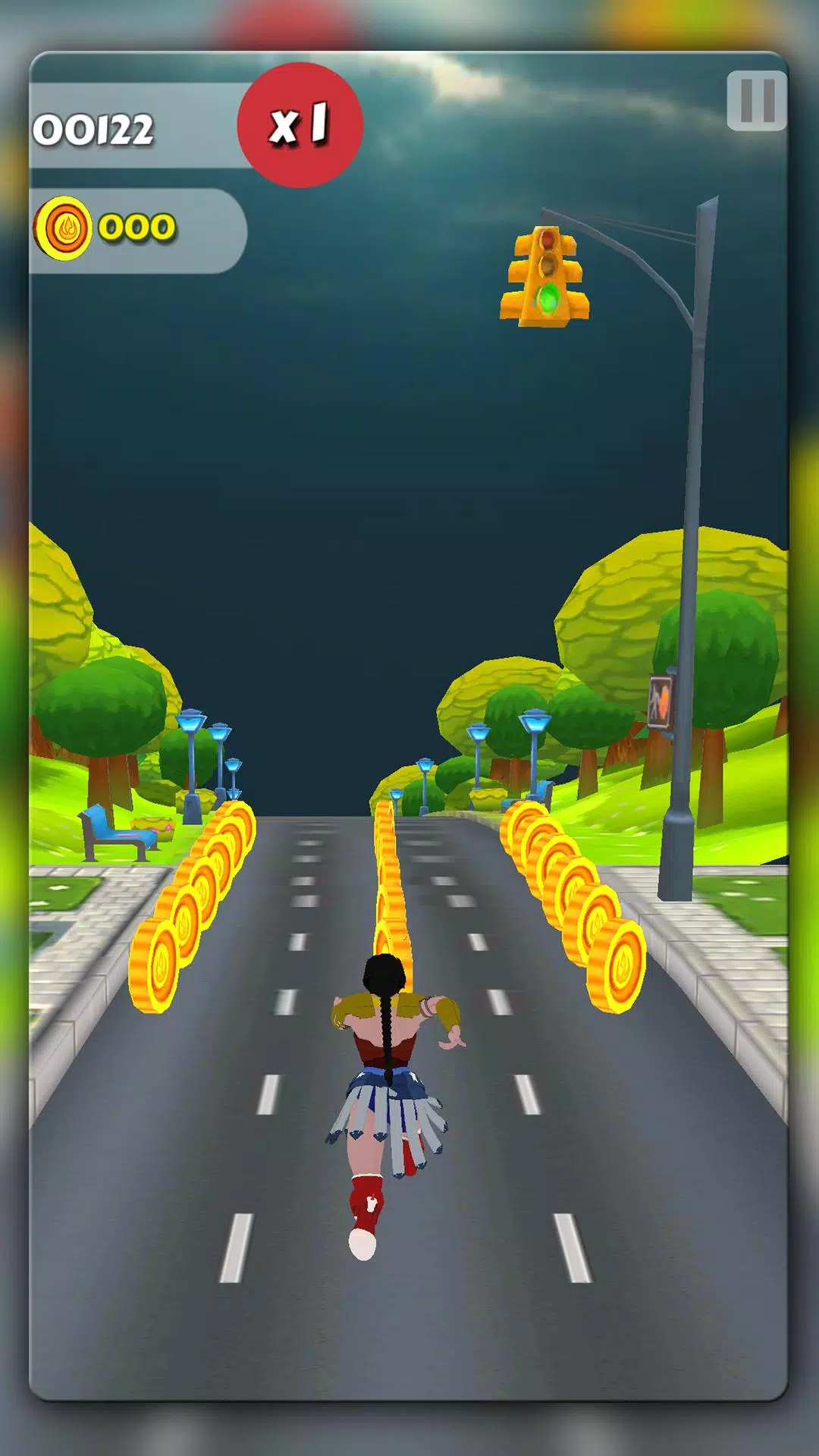 Wonder Lady Runner: Christmas Screenshot 4