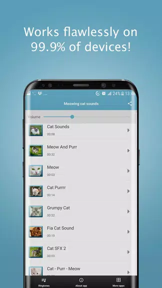 Meowing Cat Sounds Ringtones Скриншот 4