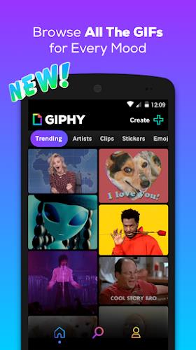 GIPHY: GIF & Sticker Keyboard ဖန်သားပြင်ဓာတ်ပုံ 1