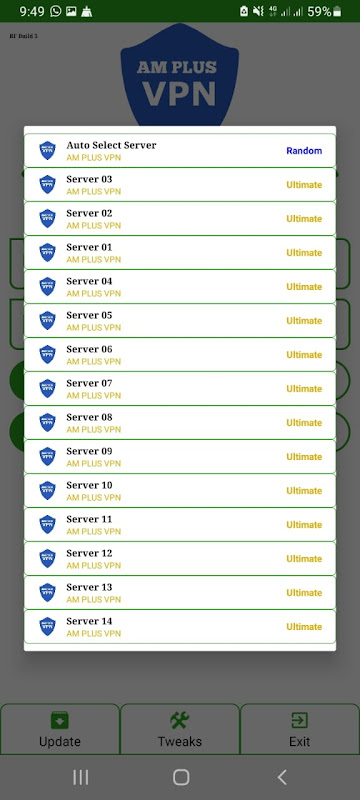 AM PLUS VPN Скриншот 2