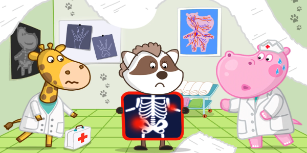Hippo doctor: Kids hospital スクリーンショット 1