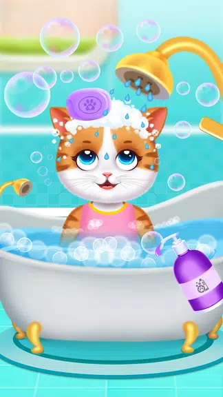 Cute Kitty Cat Pet Care Zrzut ekranu 2
